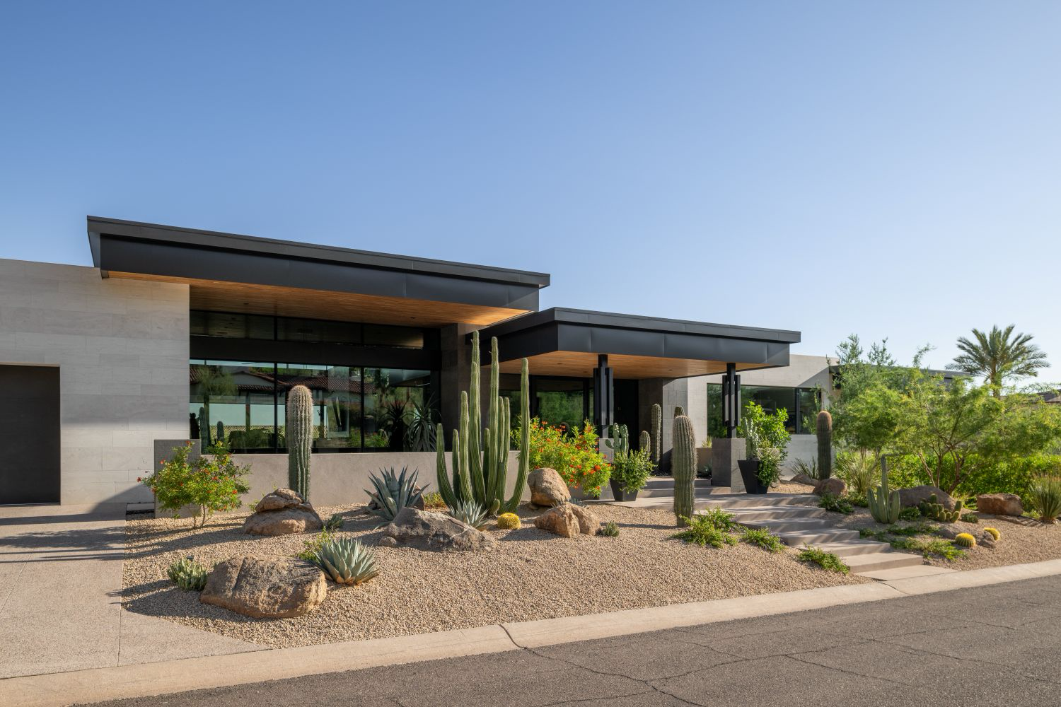 A designed landscape rendered through Verde Vision